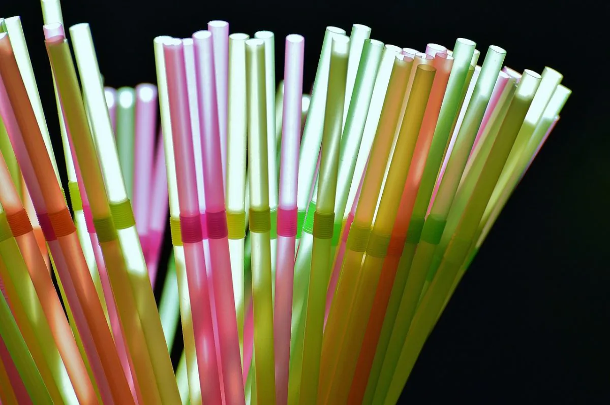 A bundle of plastic straws are seen in this file photo. The UK government announced a ban on plastic straws, stirrers, and cotton buds came into effect on Oct. 1, 2020, in a bid to reduce single-use plastic pollution. (Alexas_Fotos/Pixabay.com)