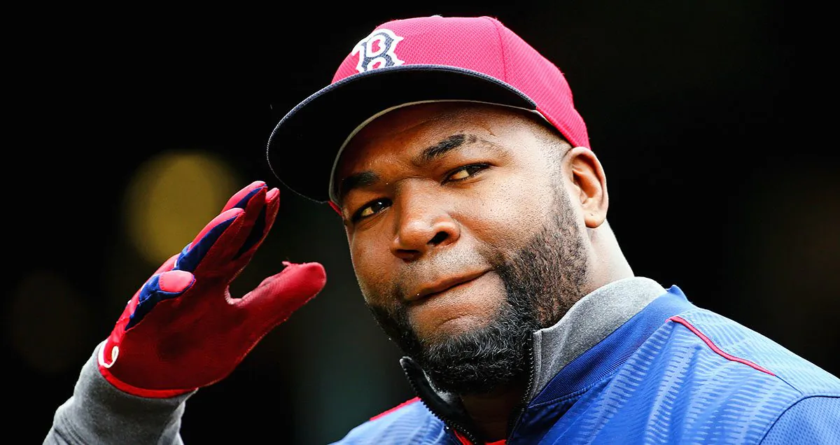 Boston Red Sox designated hitter David Ortiz enters the dugout at Fenway Park in Boston, Mass., on April 11, 2016. (Maddie Meyer/Getty Images)