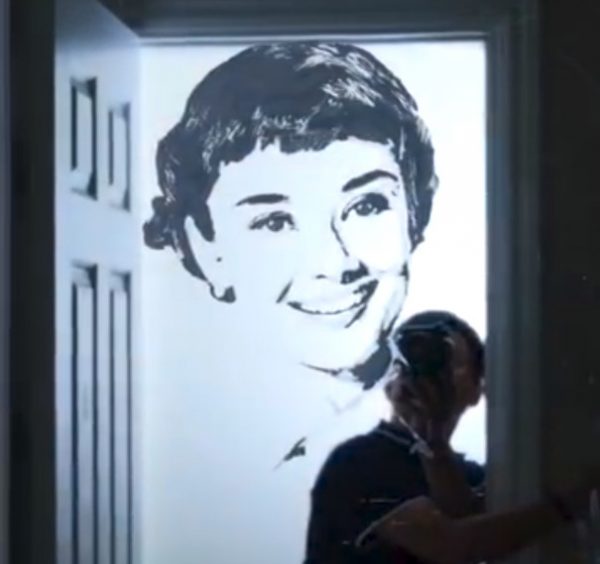 Toothpaste mirror portrait