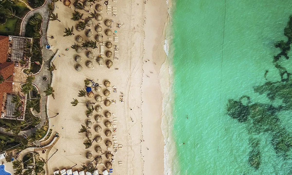 An aerial photo of Majestic Elegance Punta Cana, Bávaro - Provincia La Altagracia, Dominican Republic. (Justin Aikin/Unsplash)