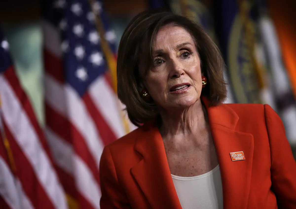 U.S. Speaker of the House Nancy Pelosi (D-CA) departs after answering questions during her weekly press conference at the U.S. Capitol in Washington on June 5, 2019. (Win McNamee/Getty Images)