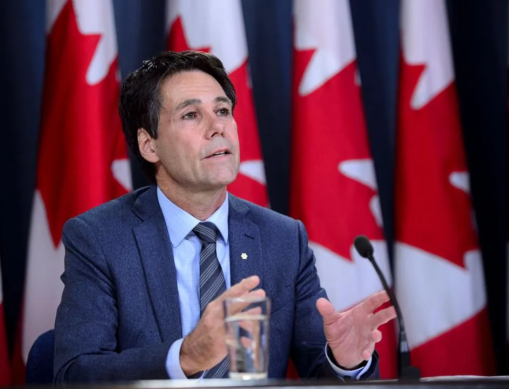 Dr. Eric Hoskins, Chair of the Advisory Council on the Implementation of National Pharmacare, speaks during a press conference at the National Press Theatre in Ottawa on June 12, 2019. (Sean Kilpatrick/The Canadian Press)