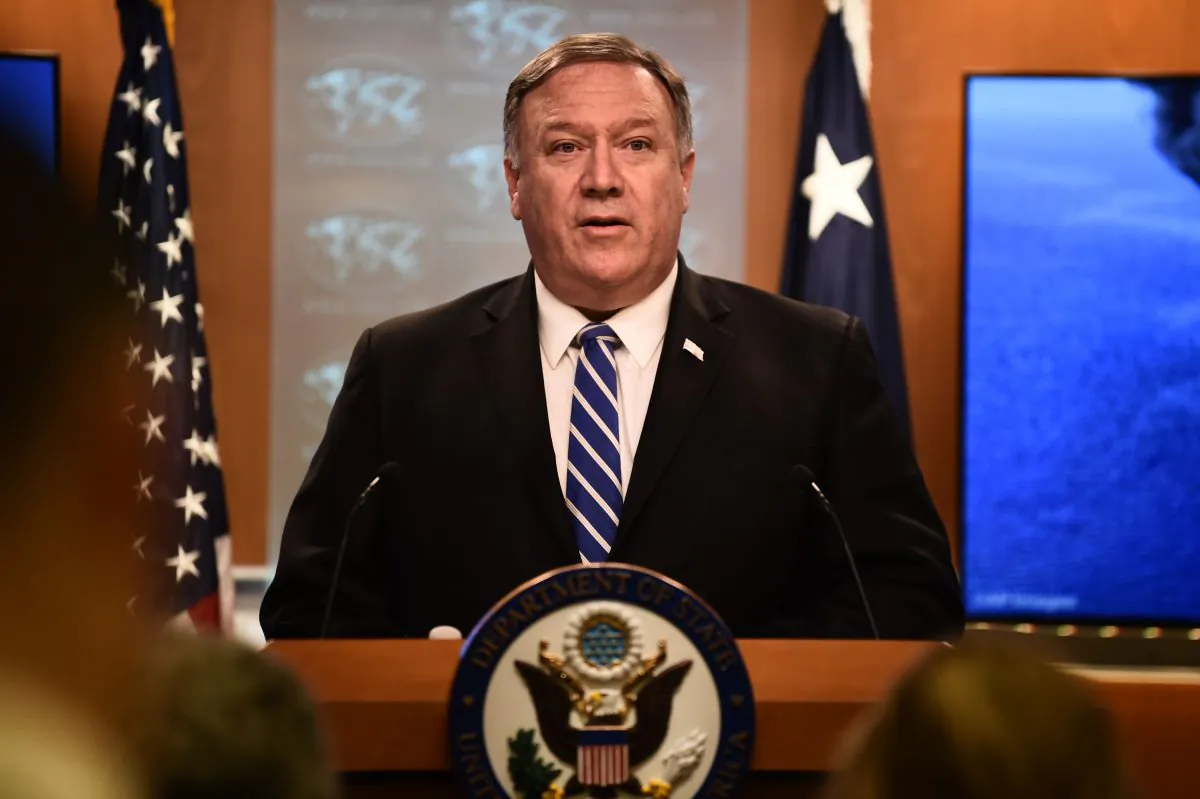 Secretary of State Mike Pompeo delivers remarks to the media at the State Department in Washington, on June 13, 2019. (ERIC BARADAT/AFP/Getty Images)