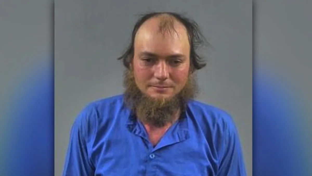 Rueben Yoder, 34, was arrested on multiple charges including DUI after his horse-drawn carriage sideswiped a car in Kentucky on June 12, 2019. (Smiths Grove Police Department)