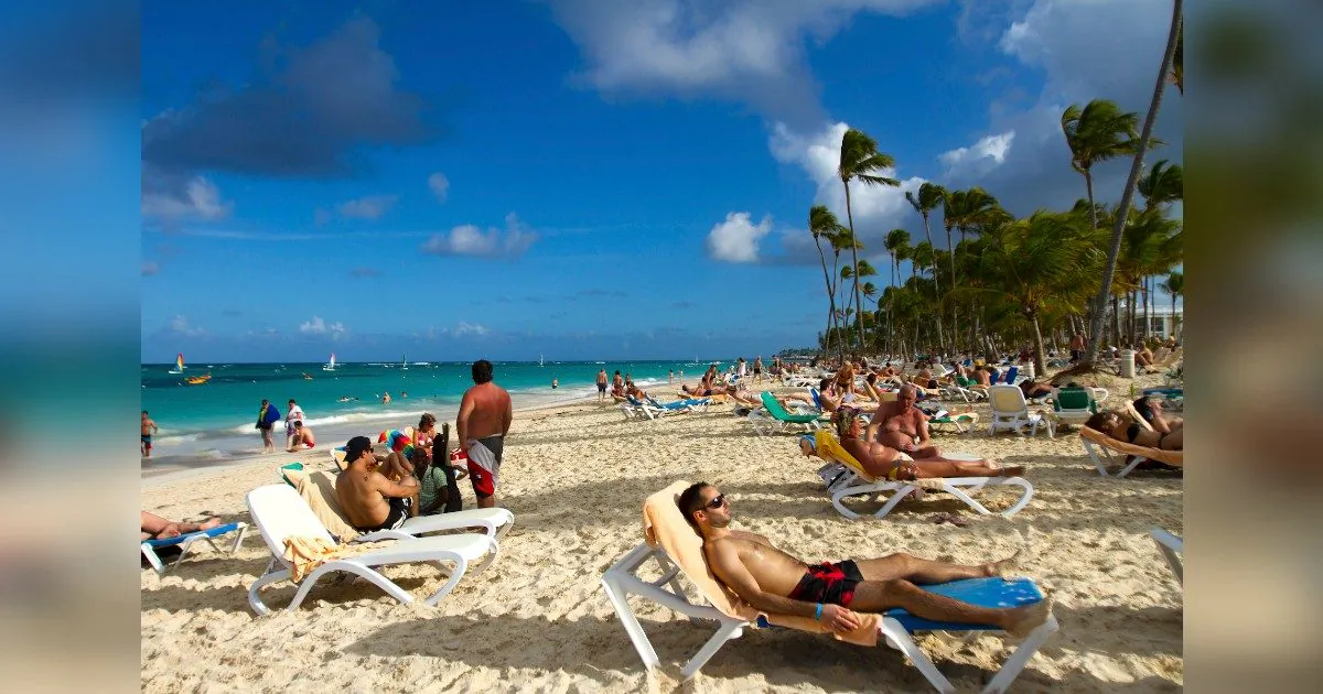 Tourists at a beach in Punta Cana, Dominican Republic, in a file photo. (Erika Santelices/AFP/Getty Images)