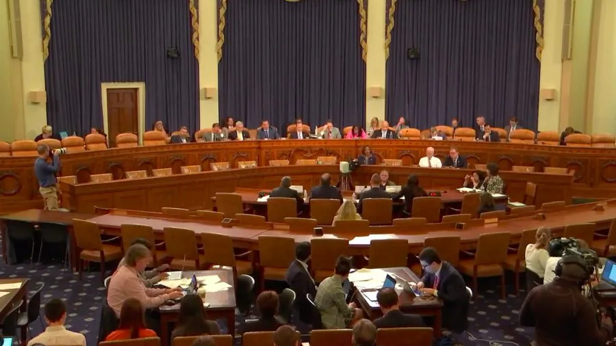The House Permanent Select Committee on Intelligence holds a hearing titled National Security Challenges of Artificial Intelligence, Manipulated Media, and “Deepfakes” on June 13, 2019, in Washington. (Screenshot via House Intelligence/Youtube)