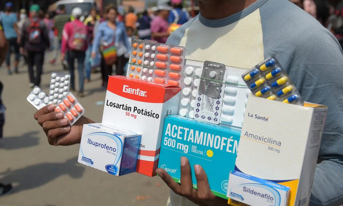 A man selling medicine on the street. (Raul Arboleda/AFP/Getty Images)