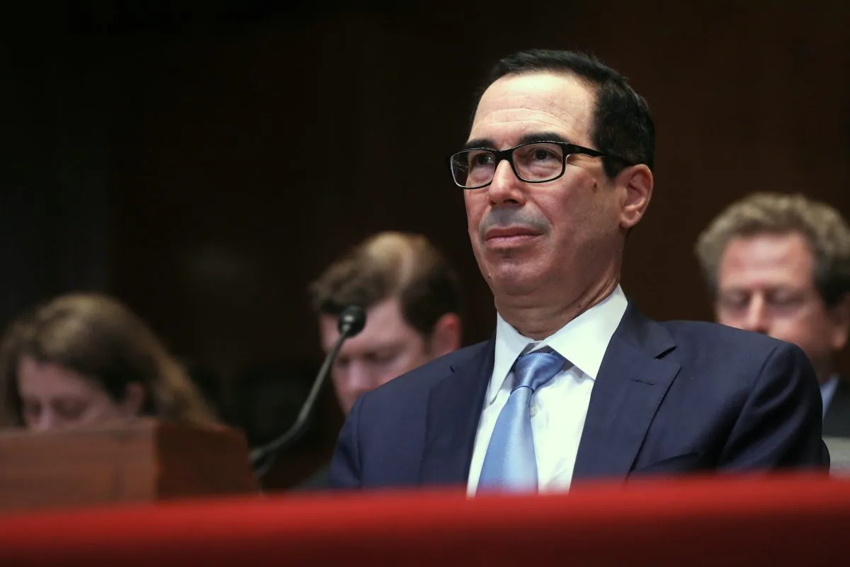 U.S. Treasury Secretary Steven Mnuchin in Capitol Hill, Washington, on May 15, 2019. (Jonathan Ernst/Reuters)