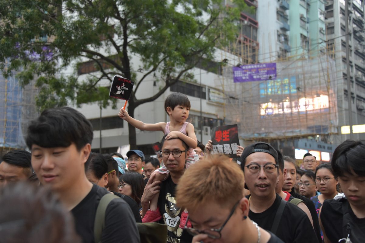 hong kong protest family