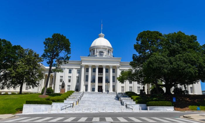 The Alabama State Capitol in Montgomery, Ala., on May 15, 2019. (Julie Bennett/Getty Images)