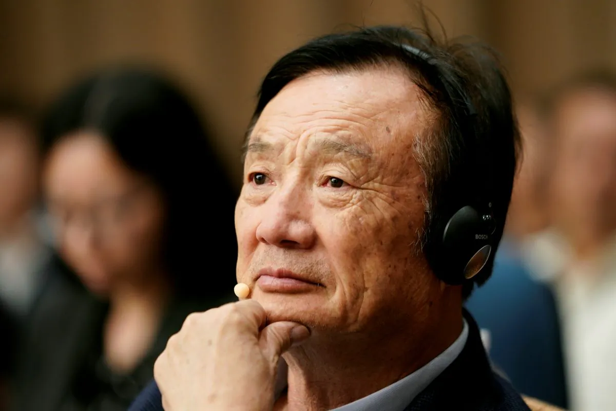 Huawei founder Ren Zhengfei attends a panel discussion at the company headquarters in Shenzhen, Guangdong Province, China June 17, 2019. (Aly Song/Reuters)