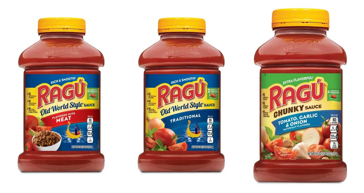 Some Ragu sauces were recalled because they may contain pieces of plastic. (Mizkan America)