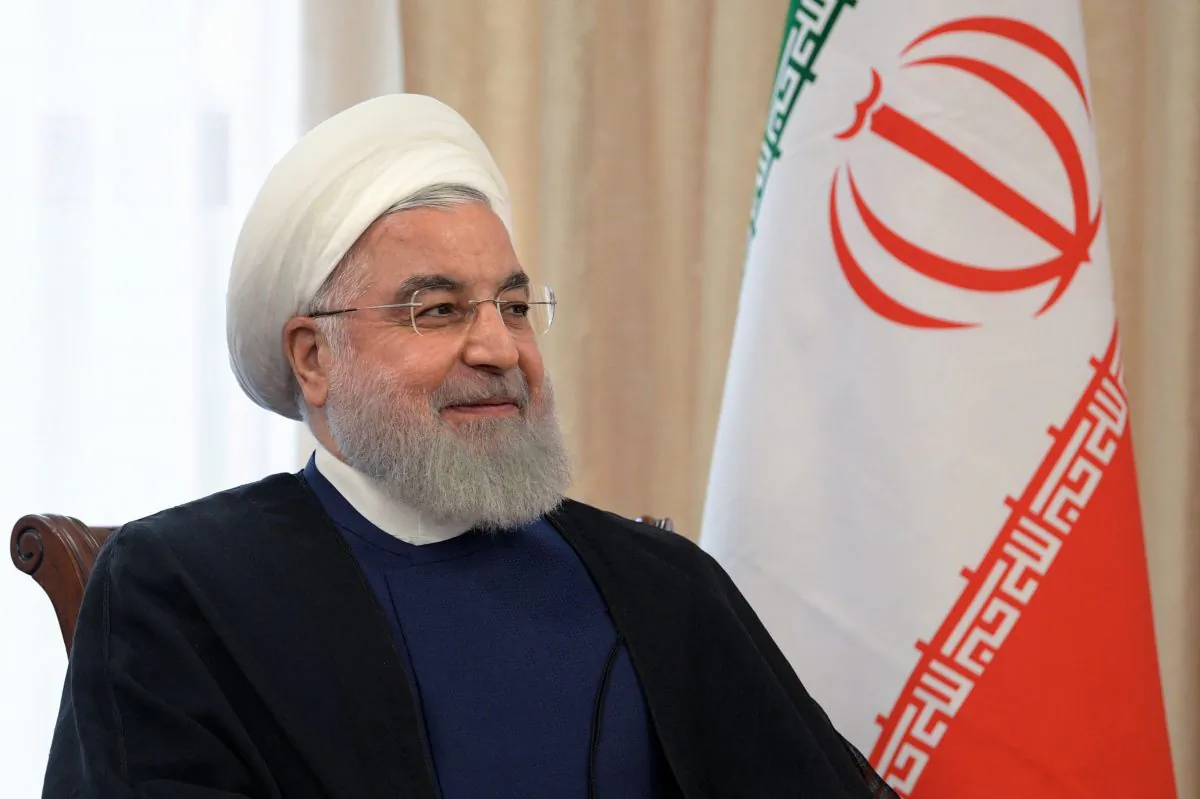 Iran's President Hassan Rouhani attends a meeting with his Russian counterpart on the sidelines of the Shanghai Cooperation Organisation (SCO) summit in Bishkek on June 14, 2019. (Alexey Druzhinin/AFP/Getty Images)