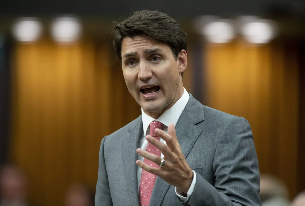 Prime Minister Justin Trudeau responds to a question in the House of Commons in Ottawa on June 19, 2019. (Adrian Wyld/The Canadian Press)