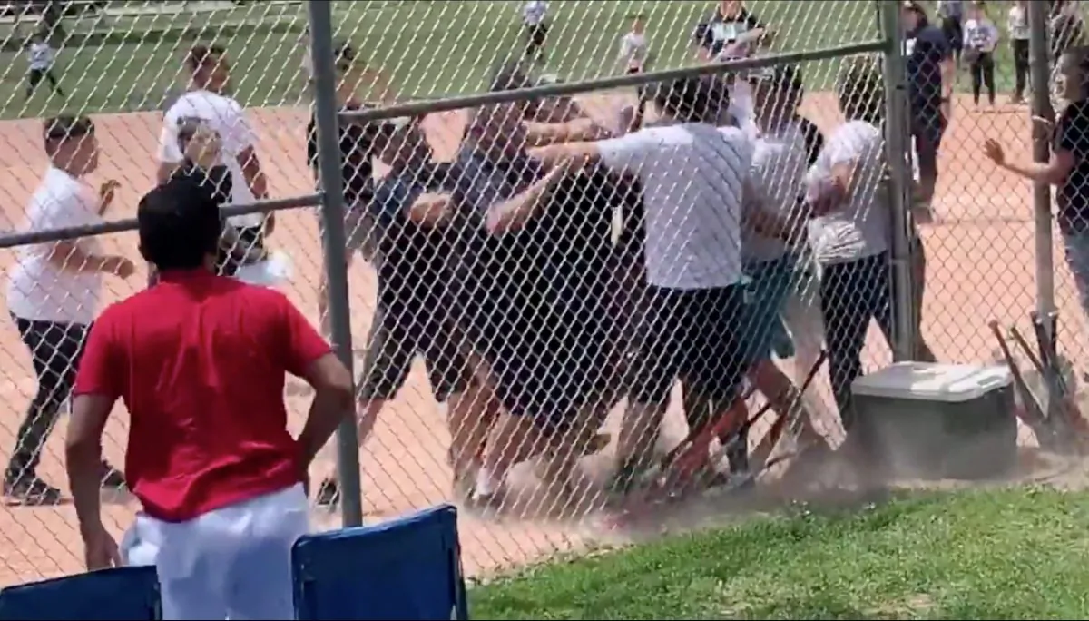 Parents and coaches took part in a brawl at a children's baseball game in Lakewood, Colorado, on June 15, 2019. (Lakewood Police Department)