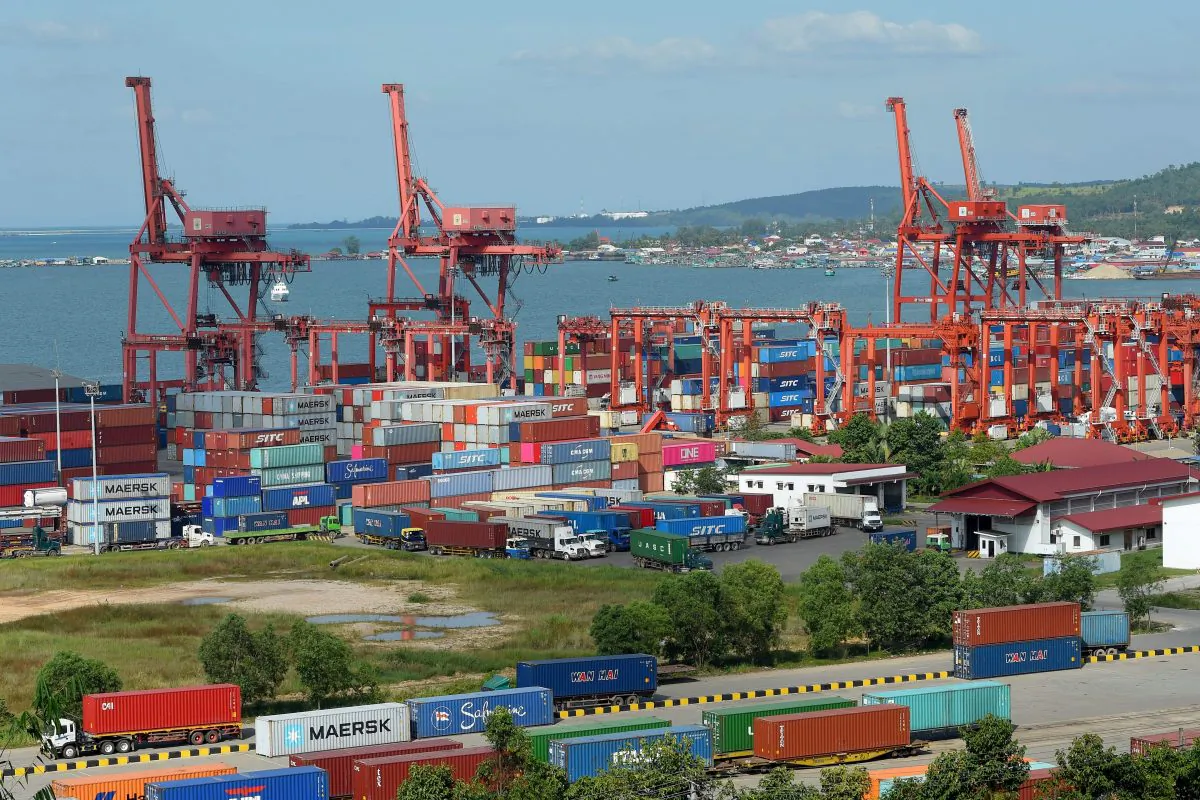 Sihanoukville port in Sihanoukville city, the coastal capital of Preah Sihanouk province on December 14, 2018. (TANG CHHIN SOTHY/AFP/Getty Images)