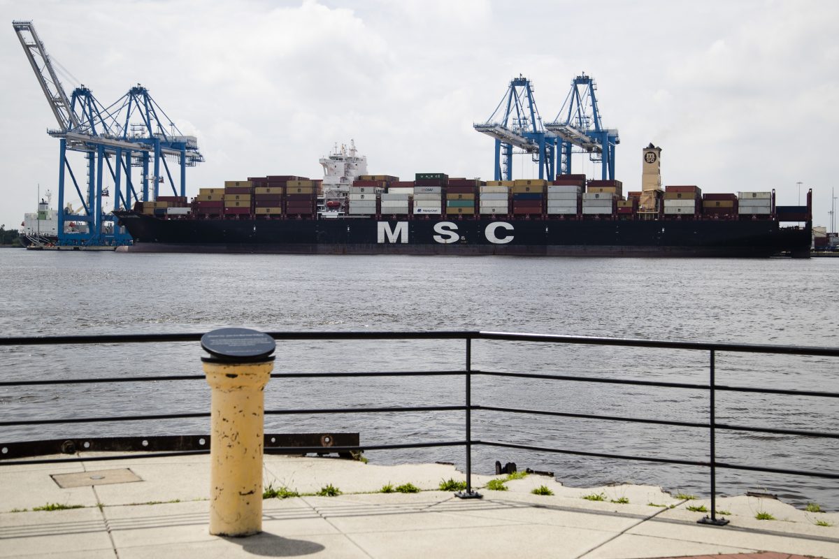 The MSC Gayane container ship