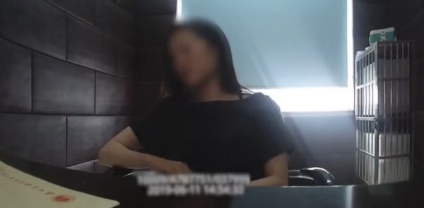 Woman drunk jail self