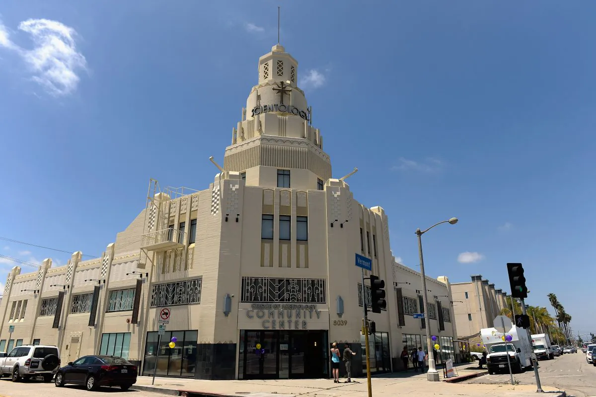General view of the Church of Scientology community center in the neighborhood of South Los Angeles, California, on June 5, 2013. (Kevork Djansezian/Getty Images)