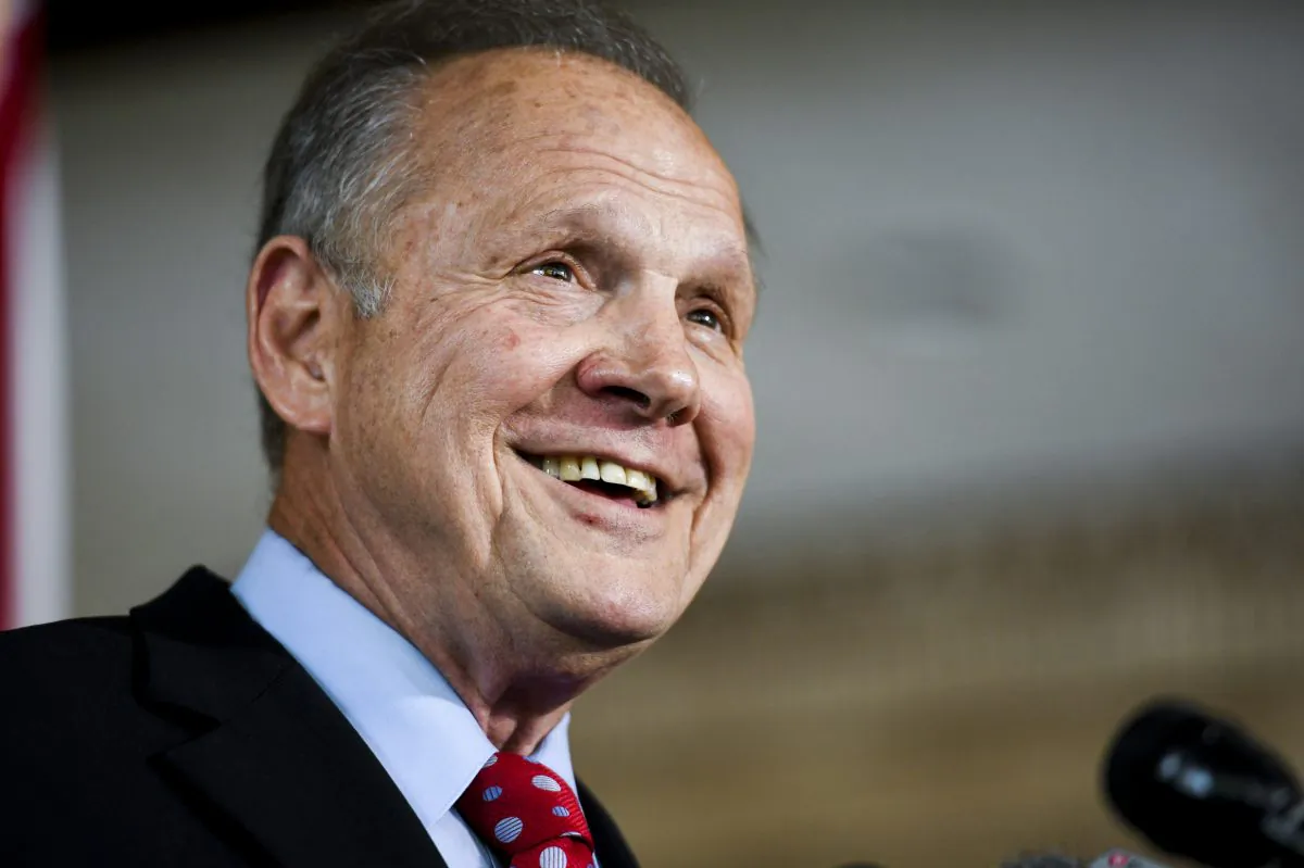 Former Alabama Chief Justice Roy Moore announces his run for the Republican nomination for U.S. Senate in Montgomery, Ala. on June 20, 2019. (Julie Bennett/AP Photo)