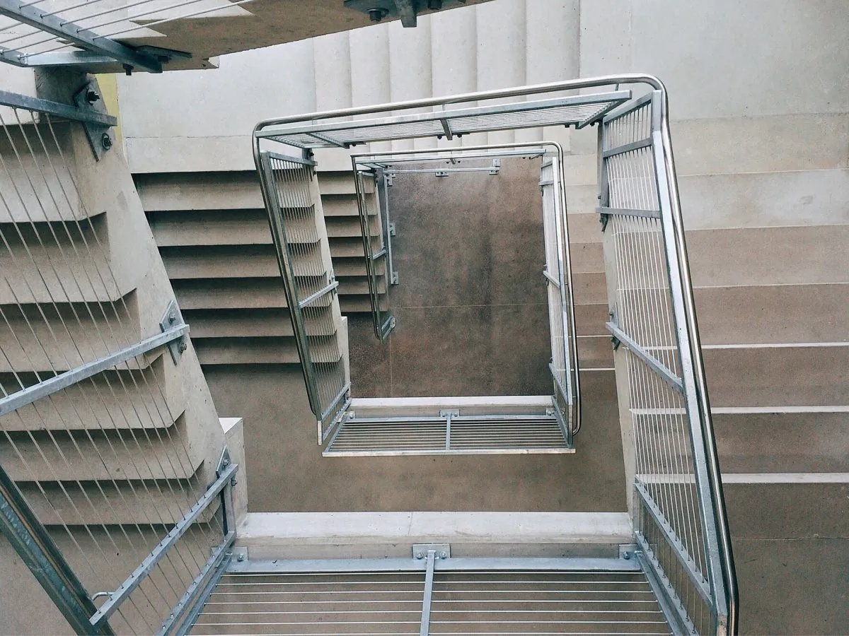 A stock photo of a stairwell.
(Pixabay)