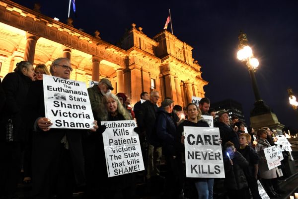 Pro-life demonstrators Melbourne Australia