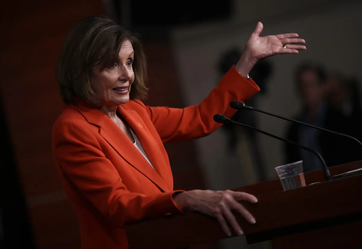 U.S. Speaker of the House Nancy Pelosi (D-CA) answers questions during her weekly news conference at the U.S. Capitol June 5, 2019 in Washington, DC. Win McNamee/Getty Images