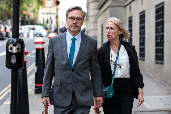 John Letts and Sally Lane arrive