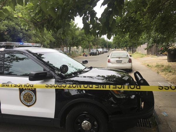 Sacramento police continue to block off the scene