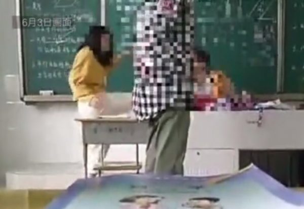 Teacher special boy kick