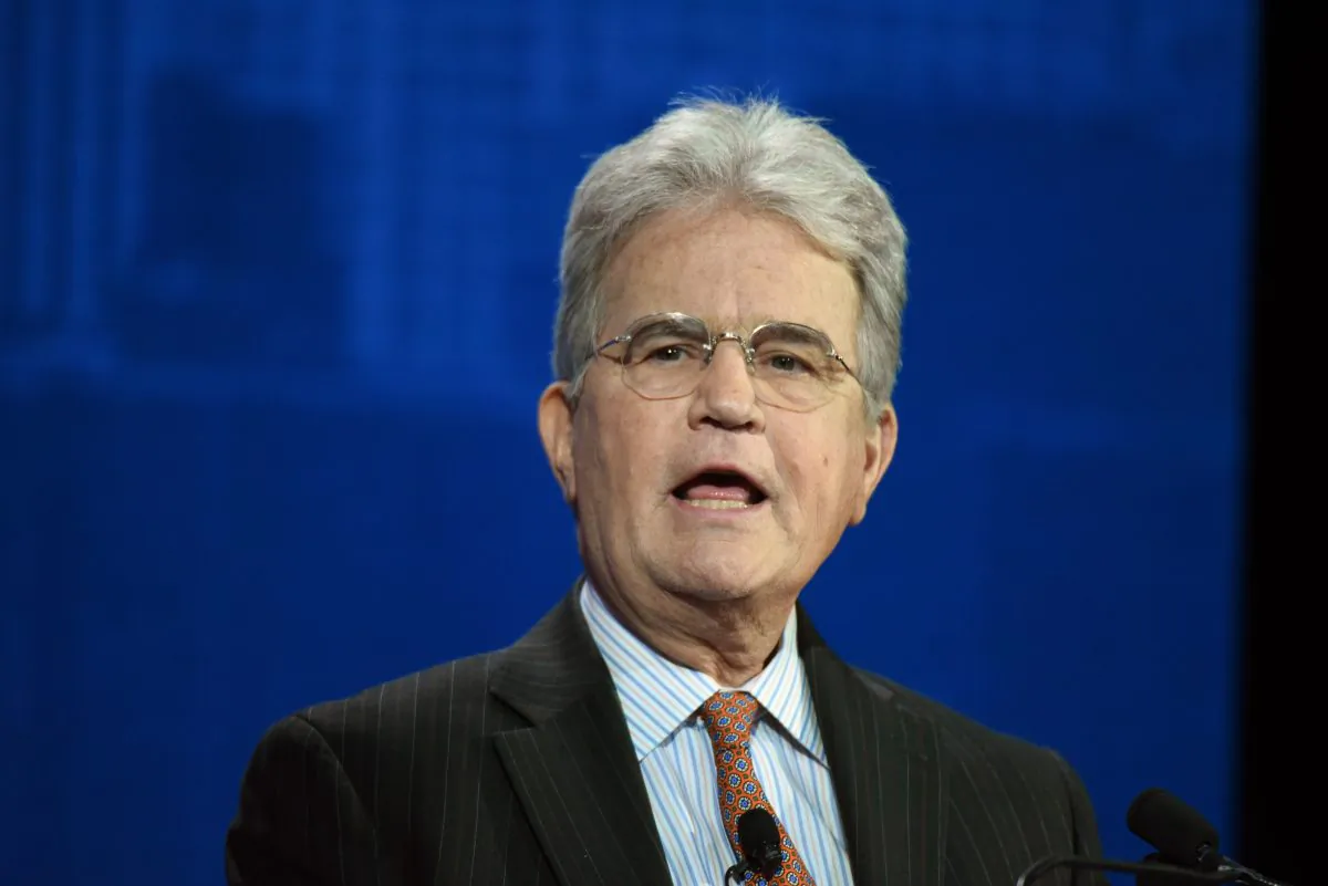 Former U.S. Sen. for the State of Oklahoma Tom Coburn speaks at the Grand Hyatt New York in New York City on Sept. 25, 2018. (Riccardo Savi/Getty Images for Concordia Summit)