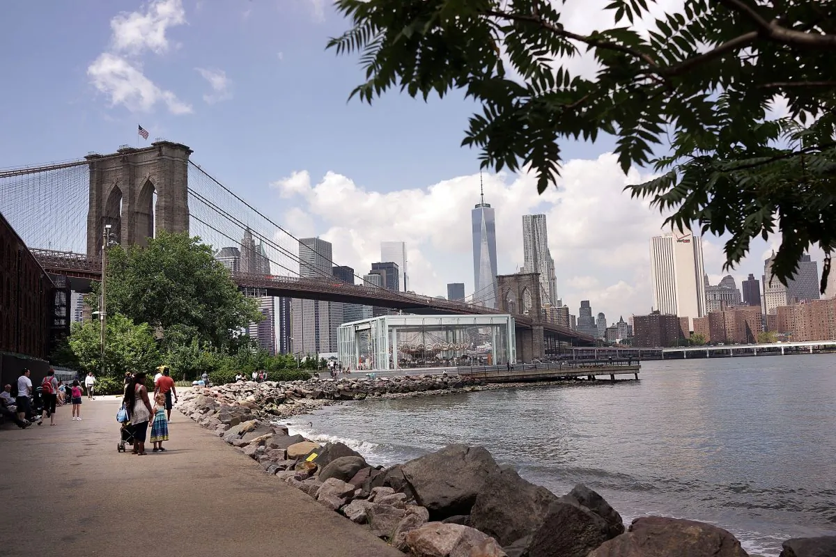 The Brooklyn Bridge in New York on Aug. 19, 2014. (Spencer Platt/Getty Images)