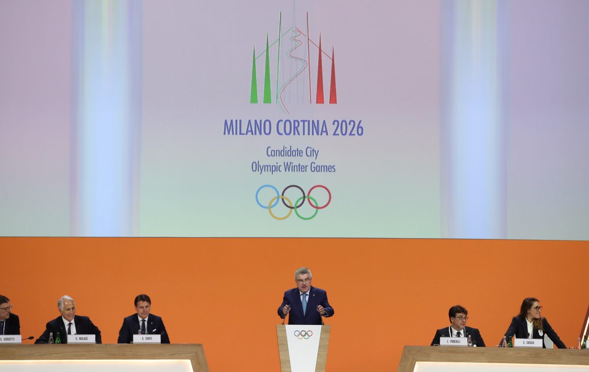 IOC President Thomas Bach addresses