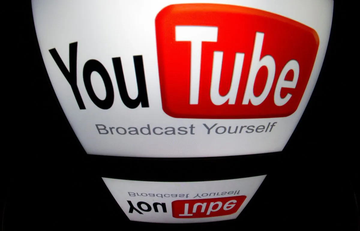 The "YouTube" logo on a tablet in Paris, France, on Dec. 4, 2012. (Lionel Bonaventure/AFP/Getty Images)