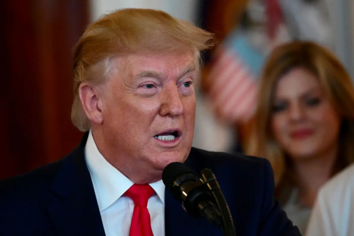 President Donald Trump speaks before signing an executive order aimed at requiring hospitals to be more transparent about prices before charging patients for healthcare services, at the White House on June 24, 2019. (Erin Scott/Reuters)