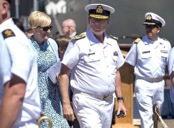 Vice-Admiral Mark Norman attends the Royal Canadian Navy Change of Command ceremony in Halifax on June 12, 2019. The Department of National Defence says Vice-Admiral Mark Norman is retiring from the Canadian Forces. (Andrew Vaughan/The Canadian Press)