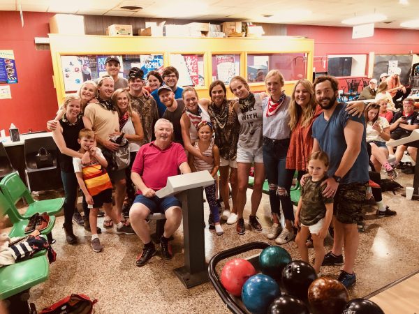 coleman family at bowling alley