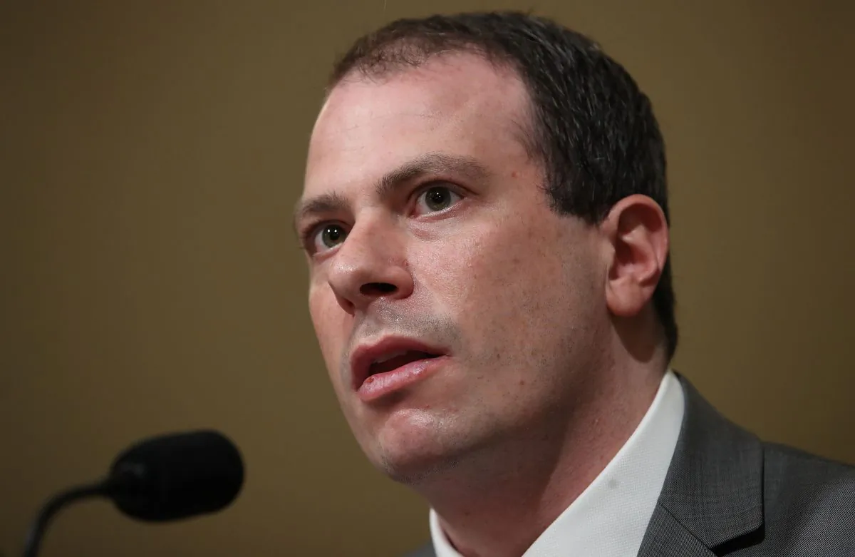 Derek Slater, global director of information policy at Google, testifies before the House Homeland Security Committee in Washington on June 26, 2019. (Win McNamee/Getty Images)