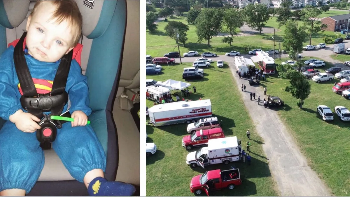 Noah Tomlin, 2, was last seen at 1 a.m. on Monday, June 24, in the Buckroe Beach area of Hampton, Virginia. (Hampton Police Department)