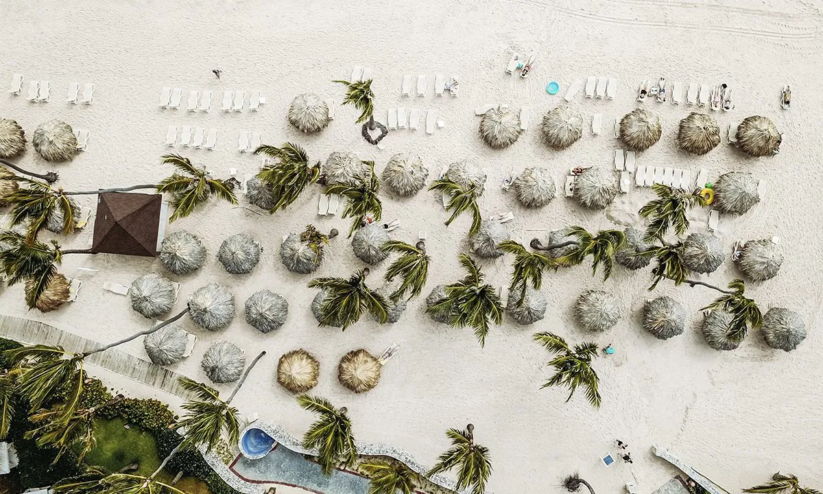 An aerial view of Punta Cana, Dominican Republic. (Justin Aikin/Unsplash)