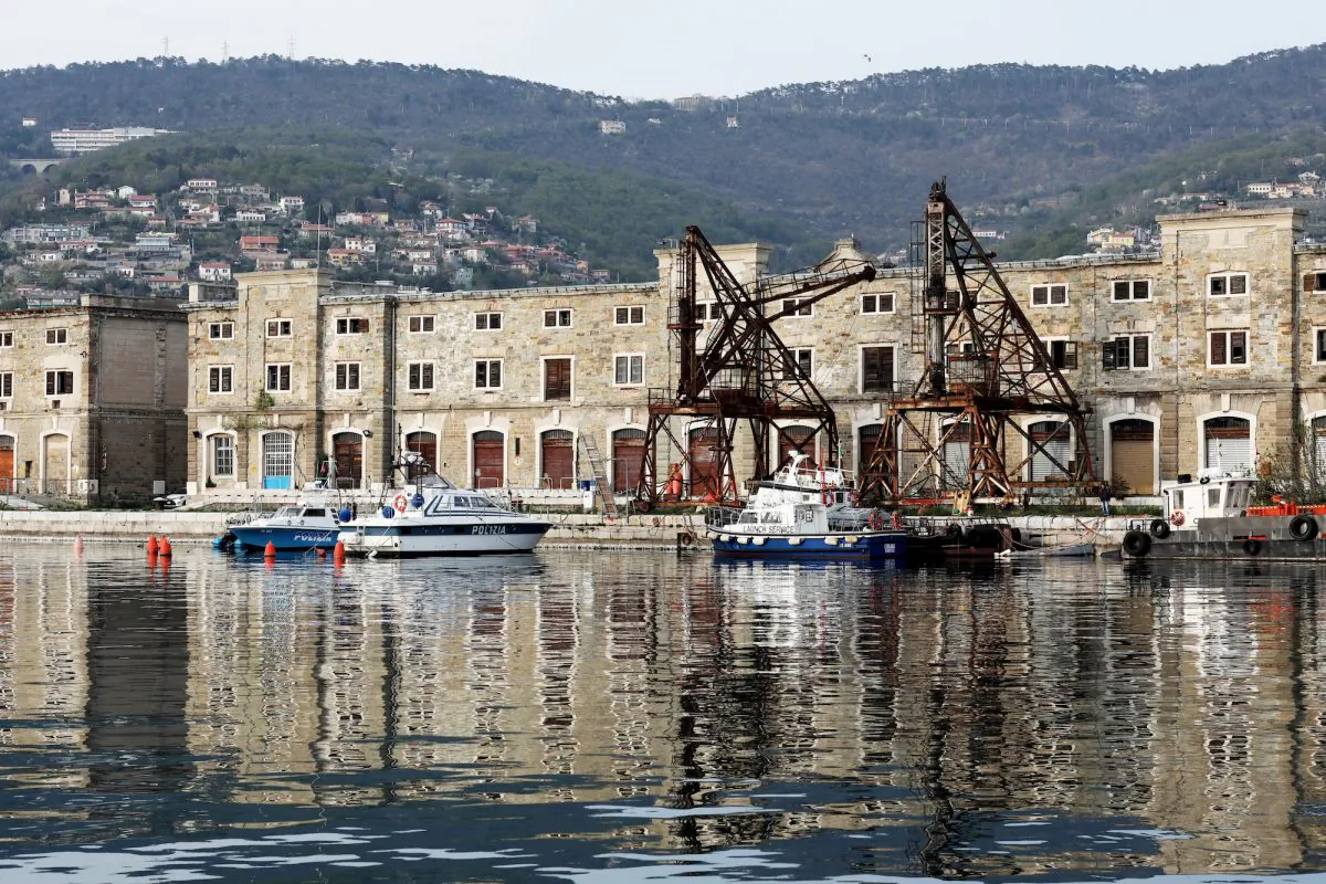 The Trieste Old Port in Trieste, Italy, on Apr. 2, 2019. The historic city is preparing to open its new port to China, with Italy becoming the first G7 nation to sign on to China’s BRI infrastructure project.
(Marco Di Lauro/Getty Images)