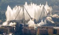 Remaining Parts of Collapsed Italian Bridge Are Demolished