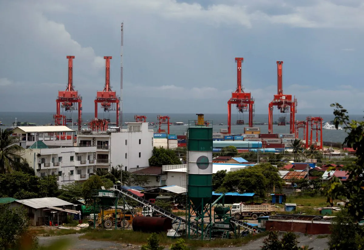 The Sihanoukville Autonomous Port is seen at the Sihanoukville, Cambodia on Sept. 28, 2017. (Samrang Pring/Reuters)