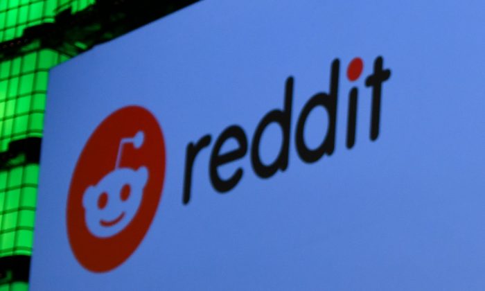 A Reddit logo at Web Summit 2018 in Lisbon, Portugal, on Nov. 6, 2018. (Seb Daly/Web Summit via Getty Images)