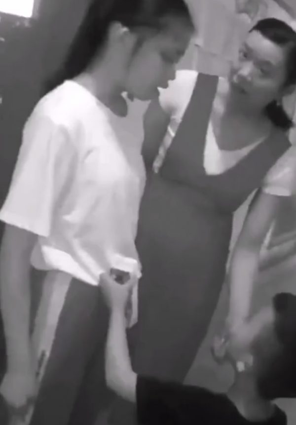 Boy send milk sister