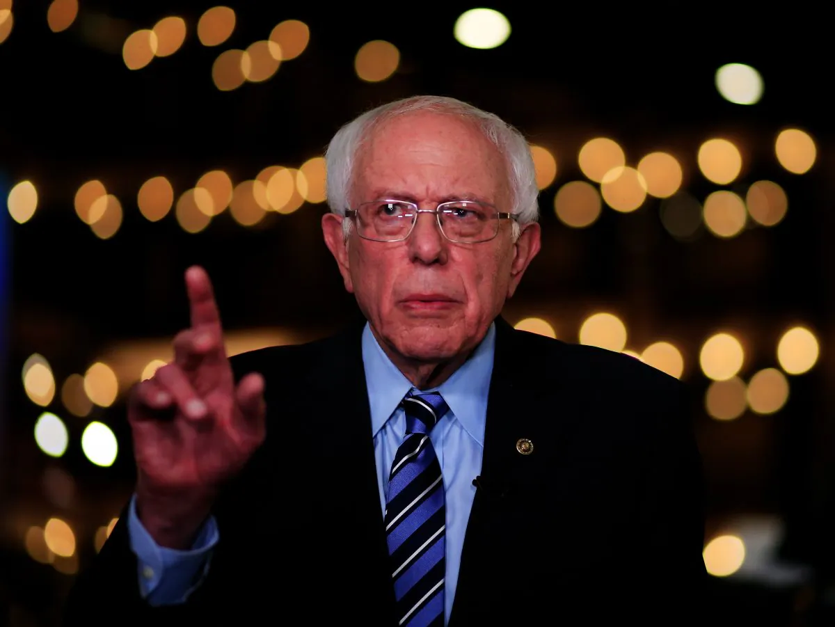 Democratic presidential candidate Sen. Bernie Sanders (I-VT) speaks to the media after the second night of the first Democratic presidential debate on June 27, 2019 in Miami, Florida. Cliff Hawkins/Getty Images