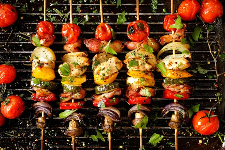 Vegetable skewers are a fresh and healthy option for the grill. (Shutterstock)