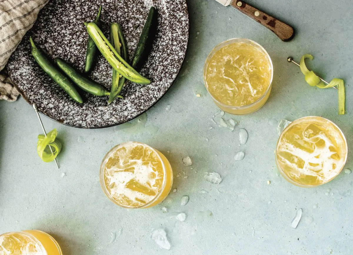 The Riled and Wrangled, a spicy shandy with serrano honey. (Kelly Puleio)