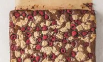 Raspberry Halva Brownies