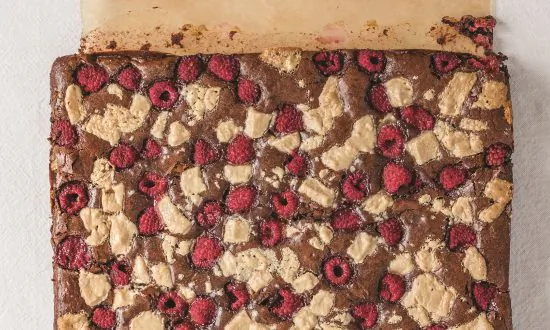 Raspberry Halva Brownies